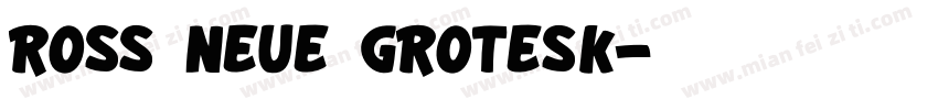 ross Neue Grotesk字体转换